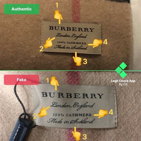 burberry scarf original or fake|authentic Burberry tag.